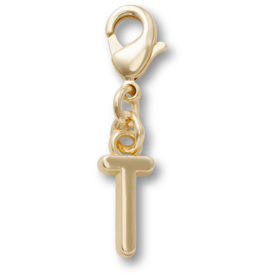 Gold Letter T Charm Jibbitz™ charms for Women|Men|Kids|Jibbitz™ Charms