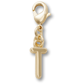 Gold Letter T Charm Jibbitz™ charms for Women|Men|Kids|Jibbitz™ Charms