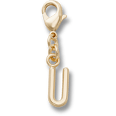 Gold Letter U Charm Jibbitz™ charms for Women|Men|Kids|Jibbitz™ Charms