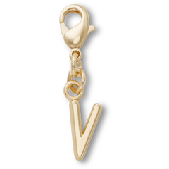 Gold Letter V Charm Jibbitz™ charms for Women|Men|Kids|Jibbitz™ Charms