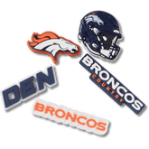 NFL Denver Broncos 5 Pack Jibbitz Shoe Charm for Women|Men|Jibbitz™ Charms