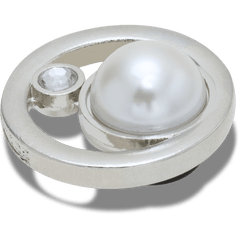 Silver Ring With Pearl Jibbitz™ charms for Women|Men|Jibbitz™ Charms