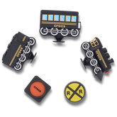 3D Train 5 Pack Jibbitz™ charms for Women|Men|Jibbitz™ Charms