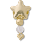 Gold Star with Heart Dangle Jibbitz™ charms for Women|Men|Jibbitz™ Charms