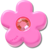 Bright Pink Flower With Gem Jibbitz™ charms for Women|Men