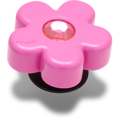 Bright Pink Flower With Gem Jibbitz™ charms for Women|Men