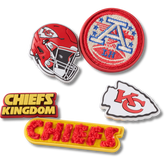 NFL Kansas City Chiefs 5 Pack Jibbitz Shoe Charm for Women|Men|Jibbitz™ Charms