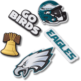 NFL Philadelphia Eagles 5 Pack Jibbitz Shoe Charm for Women|Men|Jibbitz™ Charms