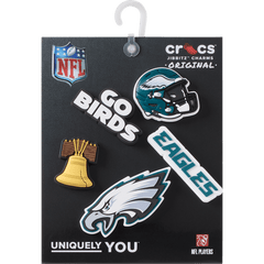 NFL Philadelphia Eagles 5 Pack Jibbitz Shoe Charm for Women|Men|Jibbitz™ Charms