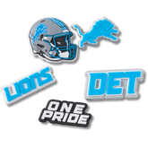 NFL Detroit Lions 5 Pack Jibbitz Shoe Charm for Women|Men|Jibbitz™ Charms