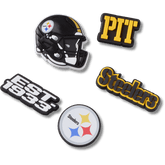 NFL Pittsburgh Steelers 5 Pack Jibbitz Shoe Charm for Women|Men|Jibbitz™ Charms