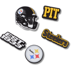 NFL Pittsburgh Steelers 5 Pack Jibbitz Shoe Charm for Women|Men|Jibbitz™ Charms
