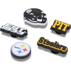 NFL Pittsburgh Steelers 5 Pack Jibbitz Shoe Charm for Women|Men|Jibbitz™ Charms