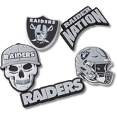 NFL Las Vegas Raiders 5 Pack Jibbitz Shoe Charm for Women|Men|Jibbitz™ Charms