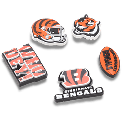 NFL Cincinnati Bengals 5 Pack Jibbitz Shoe Charm for Women|Men|Jibbitz™ Charms