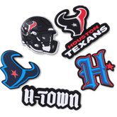 NFL Houston Texans 5 Pack Jibbitz Shoe Charm for Women|Men|Jibbitz™ Charms