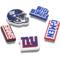 NFL New York Giants 5 Pack Jibbitz Shoe Charm for Women|Men|Jibbitz™ Charms