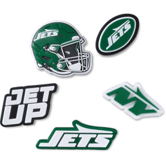 NFL New York Jets 5 Pack Jibbitz Shoe Charm for Women|Men|Jibbitz™ Charms