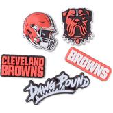 NFL Cleveland Browns 5 Pack Jibbitz Shoe Charm for Women|Men|Jibbitz™ Charms