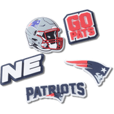 NFL New England Patriots 5 Pack Jibbitz Shoe Charm for Women|Men|Jibbitz™ Charms