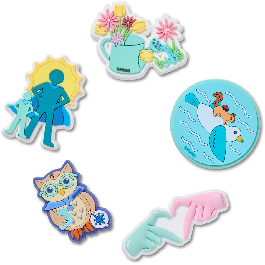 Got Your Back 5 Pack Jibbitz™ charms for Women|Men|Jibbitz™ Charms