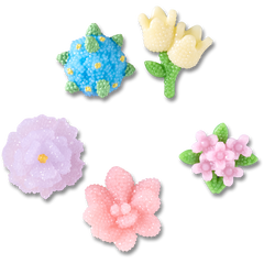 Beaded Flowers 5 Pack Jibbitz™ charms for Women|Men|Jibbitz™ Charms