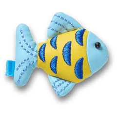 Blue and Gold Sparkle Fish Jibbitz™ charms for Women|Men