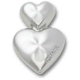 Silver Double Heart Jibbitz™ charms for Women|Men