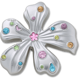 Silver Meta Gem Flower Jibbitz™ charms for Women|Men