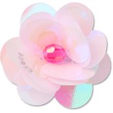 Sequin Pink Flower Jibbitz™ charms for Women|Men