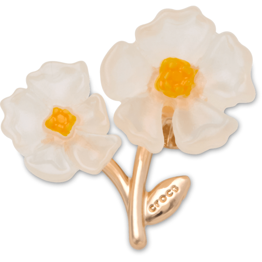 White Floral Blossom Jibbitz™ charms for Women|Men