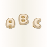 Gold Bubble Letter A-Z Jibbitz™ charms for Women|Men|Jibbitz™ Charms