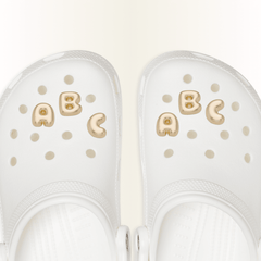 Gold Bubble Letter A-Z Jibbitz™ charms for Women|Men|Jibbitz™ Charms