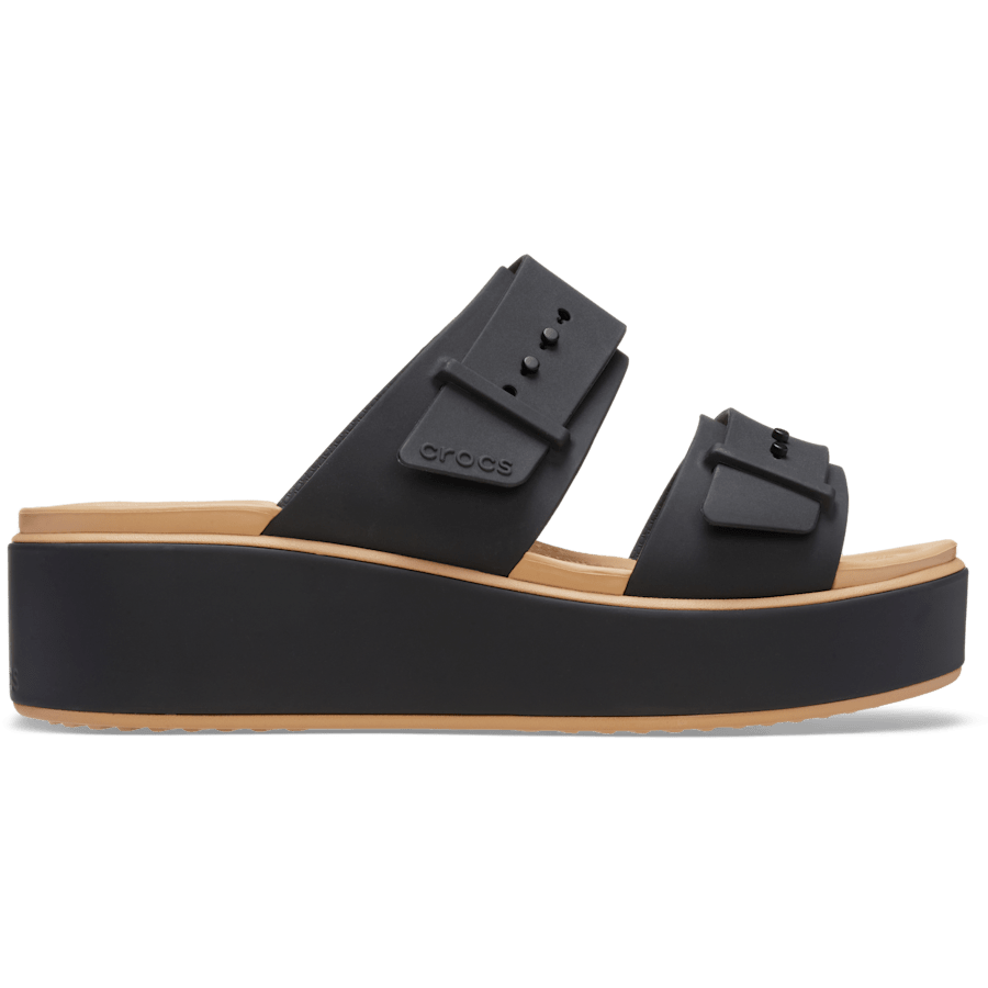 Brooklyn Buckle Matte Wrap Low Wedge for Women