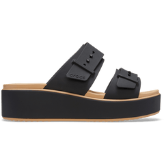 Brooklyn Buckle Matte Wrap Low Wedge for Women