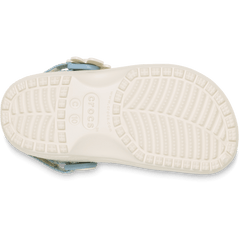 Toddler Classic Denim Flower Adjustable Backstrap Clog for Kids