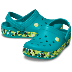 Kids' Crocband Glow Confetti Band Clog for Kids