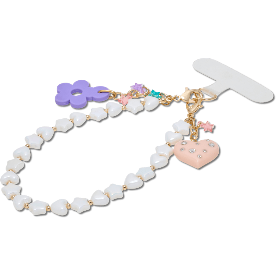 Beaded Heart Flower Phone Wristlet for Women|Kids