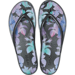 Miami Round Toe Dark Floral Flip for Women
