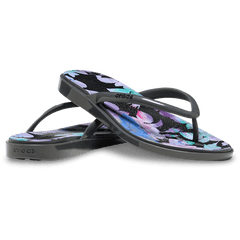 Miami Round Toe Dark Floral Flip for Women