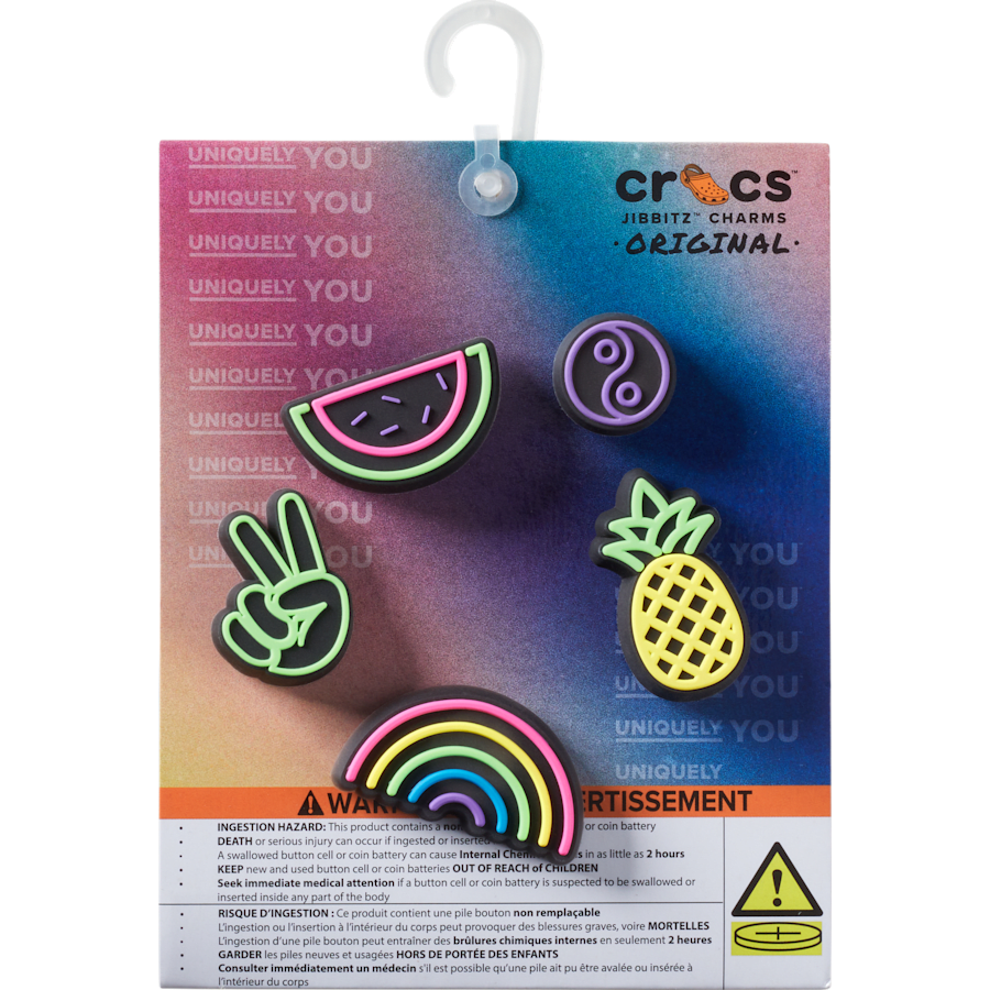 Lights Up Fun 5 Pack Jibbitz Shoe Charm for Women|Men|Jibbitz™ Charms