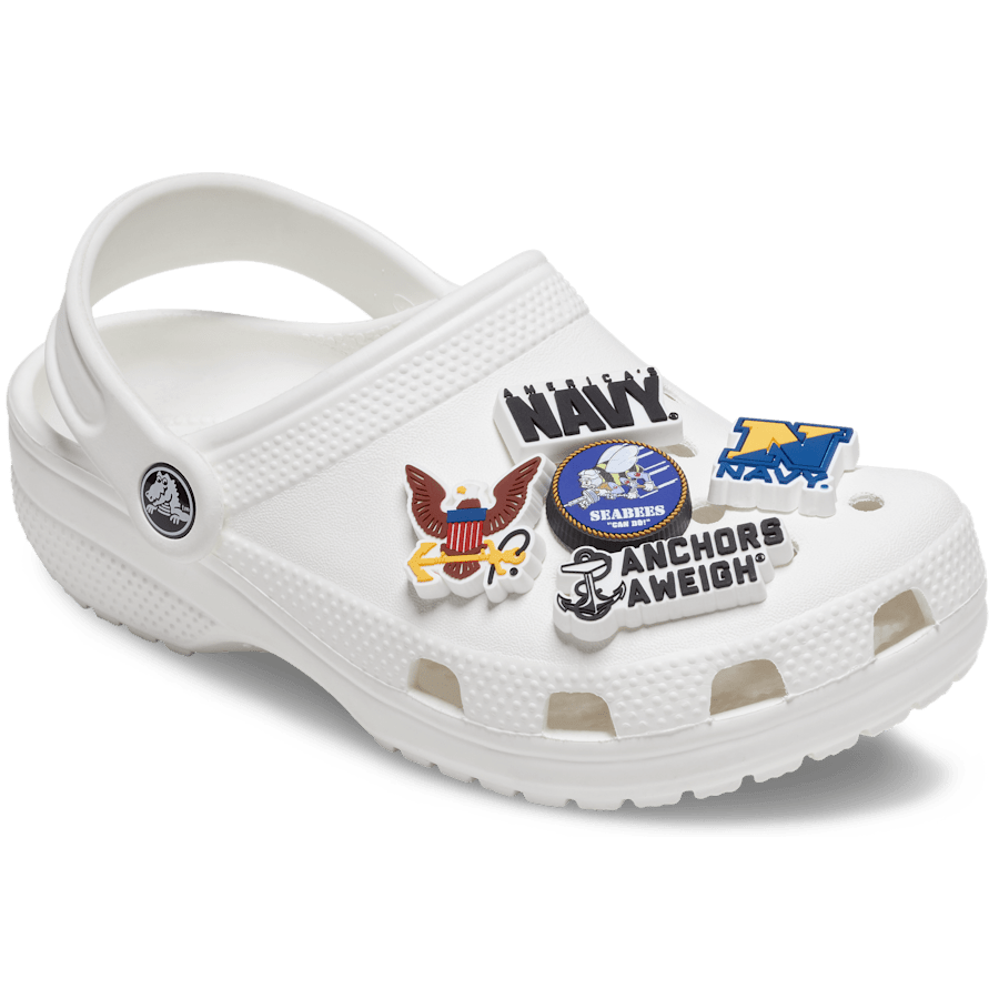 Armed Forces US Navy 5Pck Jibbitz Shoe Charm for Women|Men|Kids|Jibbitz™ Charms