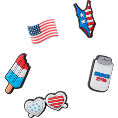 USA 5 Pack Jibbitz Shoe Charm for Women|Men|Jibbitz™ Charms