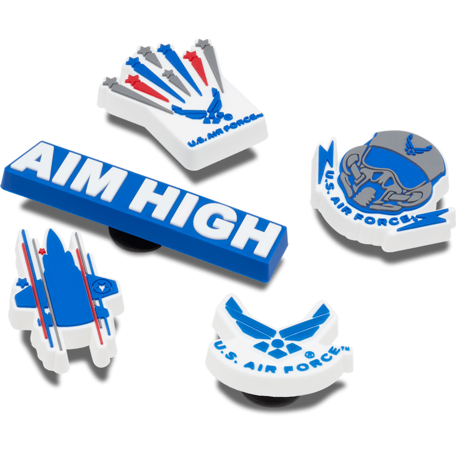 Armed Forces US Air Force 5Pck Jibbitz Shoe Charm for Women|Men|Kids|Jibbitz™ Charms