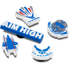 Armed Forces US Air Force 5Pck Jibbitz Shoe Charm for Women|Men|Kids|Jibbitz™ Charms