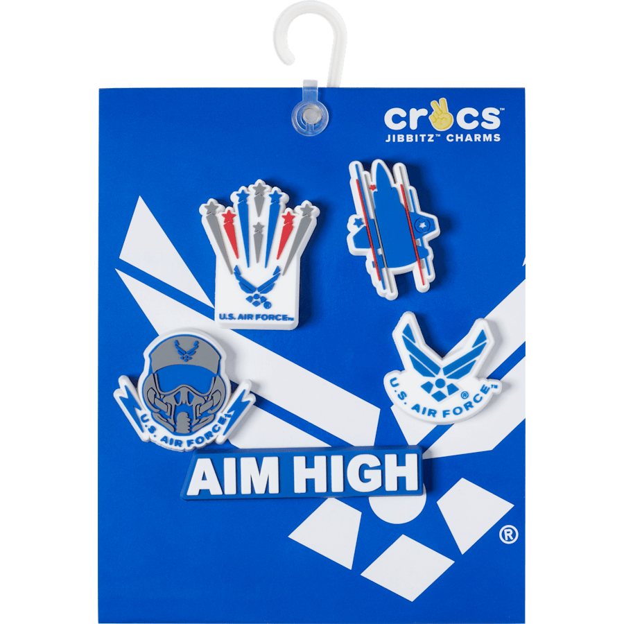 Armed Forces US Air Force 5Pck Jibbitz Shoe Charm for Women|Men|Kids|Jibbitz™ Charms