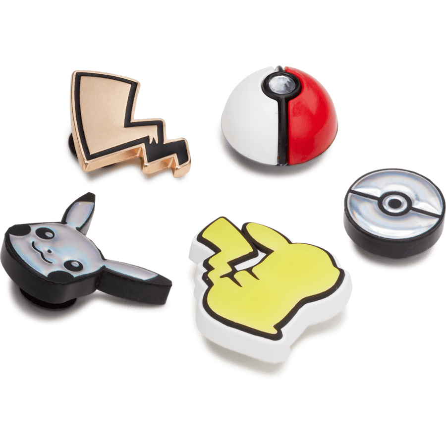Elevated Pokemon 5 Pack Jibbitz Shoe Charm for Women|Men|Kids|Jibbitz™ Charms