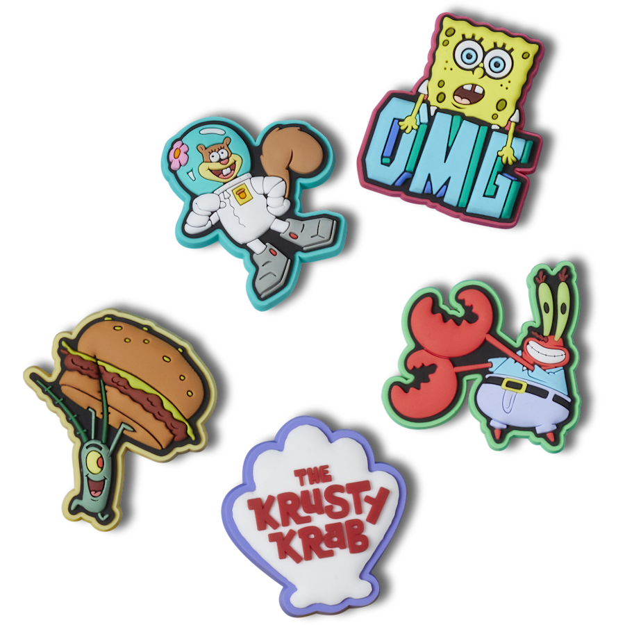 SpongeBob 5 Pack Jibbitz™ charms for Women|Men|Kids|Jibbitz™ Charms
