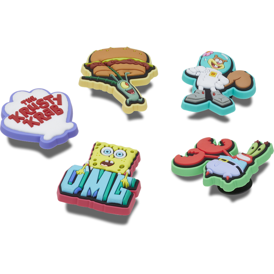 SpongeBob 5 Pack Jibbitz™ charms for Women|Men|Kids|Jibbitz™ Charms