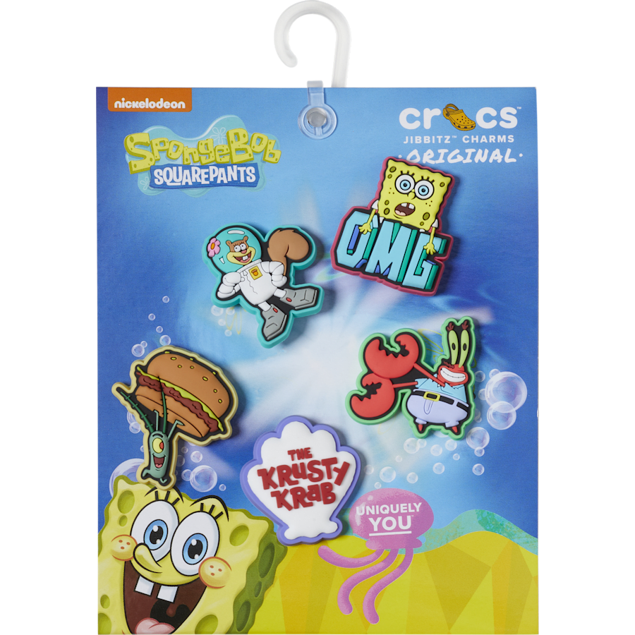 SpongeBob 5 Pack Jibbitz™ charms for Women|Men|Kids|Jibbitz™ Charms